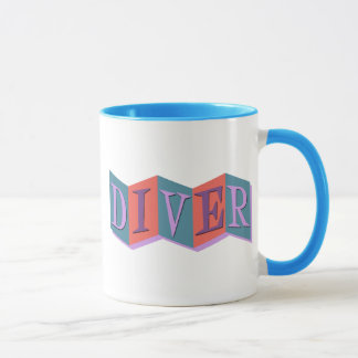 Mug Plongeur (panneau rétro)