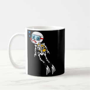 Mug Plongeur squelette Halloween plongée sous-marine
