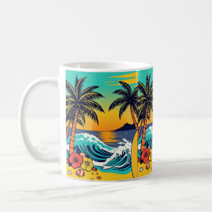Mug Plongez dans l'été avec des vibrantes vibes de pla