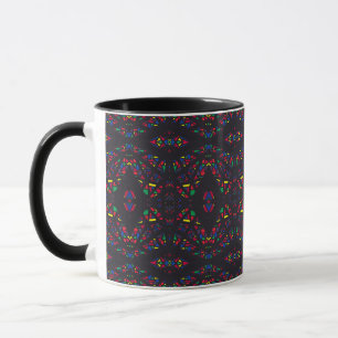 Mug Pluie spectroscopique Abstrait Gouache Art