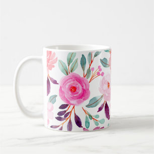 Mug Plum Lilac à fleurs roses