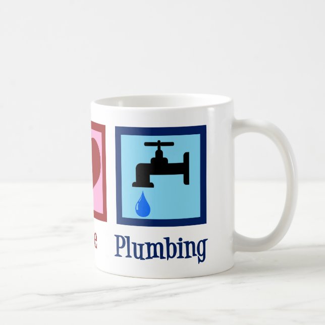 Mug Plumbing Peace Love (Droite)