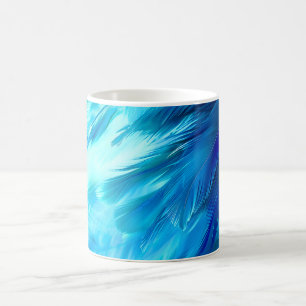 Mug Plume Abstraite Bleu Vert