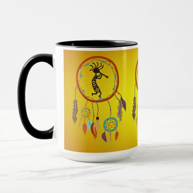 Mug Plumes de Dreamcatcher Kokopelli (Gauche)