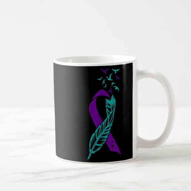 Mug Plumes Prévention Suicide Sensibilisation Vous Pur (Droite)