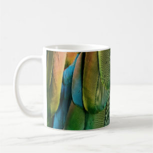 Mug Plumes vertes et bleues