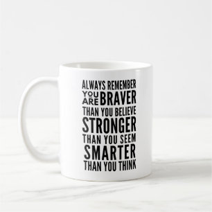 Mug plus courageux, plus fort, plus intelligent, plus 