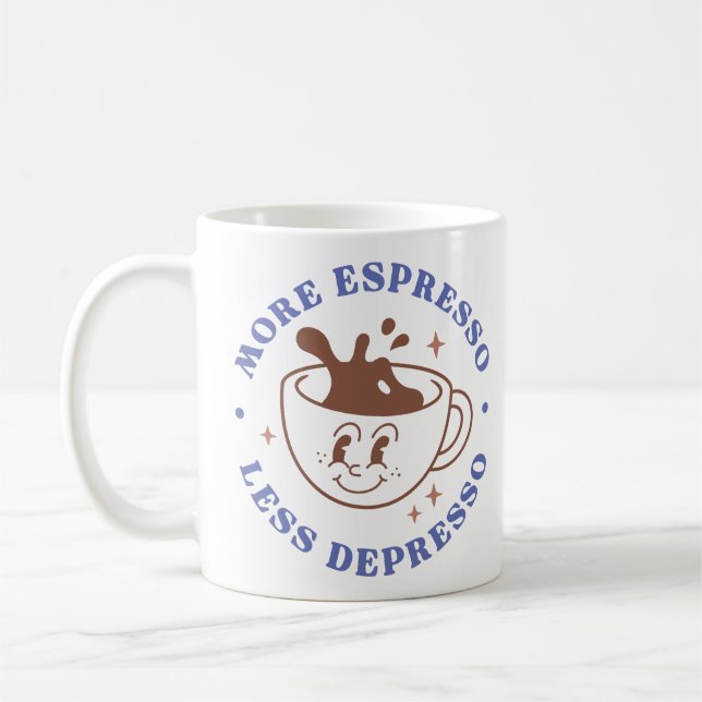 Mug Plus d'expresso Moins de dépresso (Gauche)