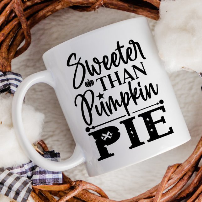Mug Plus doux que Citrouille tarte Thanksgiving Automn (Créateur téléchargé)
