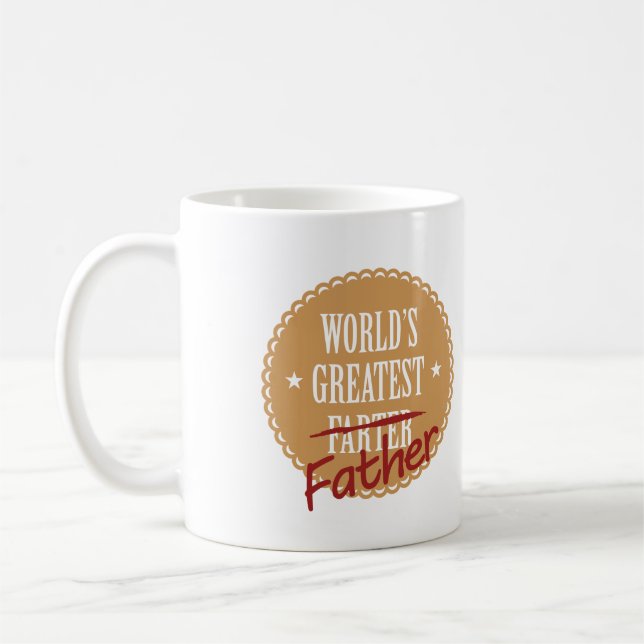 Mug Plus grand Farter du monde (je veux dire le père (Gauche)