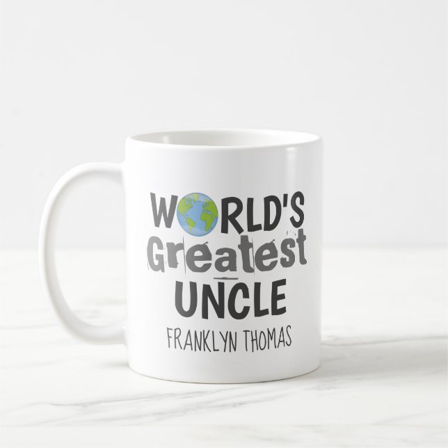 Mug Plus grand oncle du monde mignon planète personnal (Gauche)