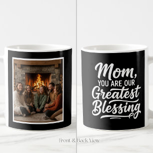 Mug Plus Grande Bénédiction Maman Personnalisé 1 Photo