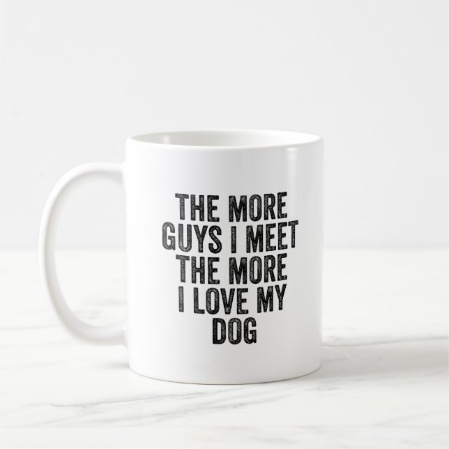 Mug Plus J'Aime Mon Chien Drôle Chien Maman (Gauche)