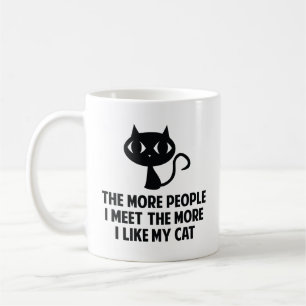 Mug Plus Je Rencontre De Personnes, Plus J'Aime Mon Ch