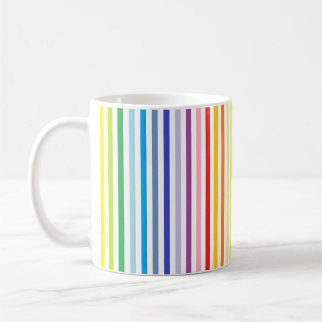 Mug Plus large arc-en-ciel vertical de spectre et (Gauche)