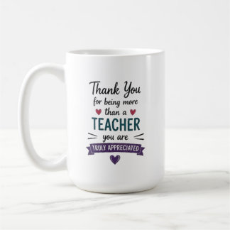 Mug Plus qu'un professeur vraiment apprécié Personnali