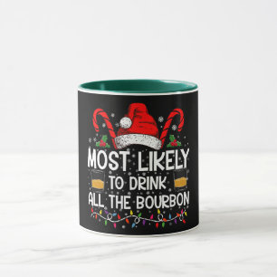 Mug Plus susceptible de boire tout le bourbon de Noël