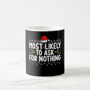 Mug Plus susceptible de demander rien Père Noël Noël H