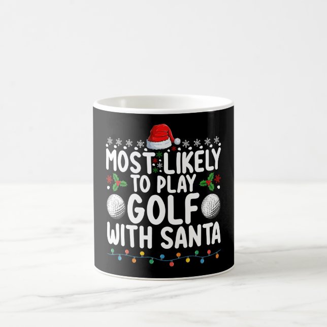 Mug Plus susceptible de jouer au golf avec Santa Noël  (Centre)
