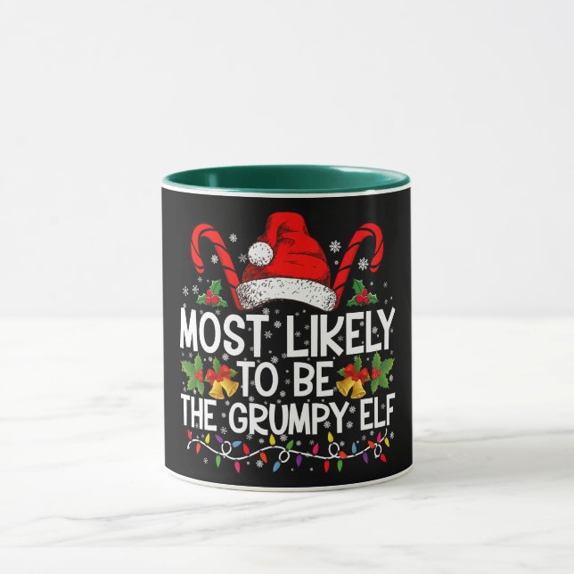 Mug Plus susceptible d'être l'elfe grincheux Funny Xma (Centre)