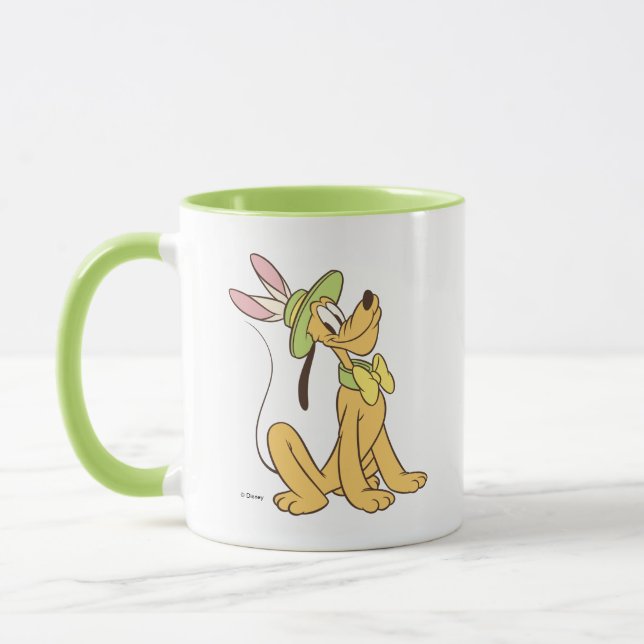 Mug Pluto de Pâques avec lapin de Pâques Oreilles (Gauche)