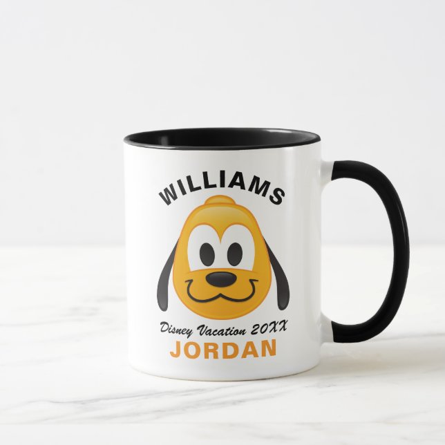 Mug Pluto Emoji | Vacances en famille et année (Droite)