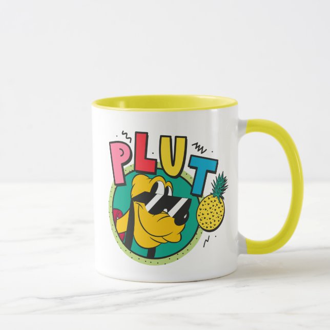 Mug Pluton Rétro Cool Vibes d'Été (Droite)