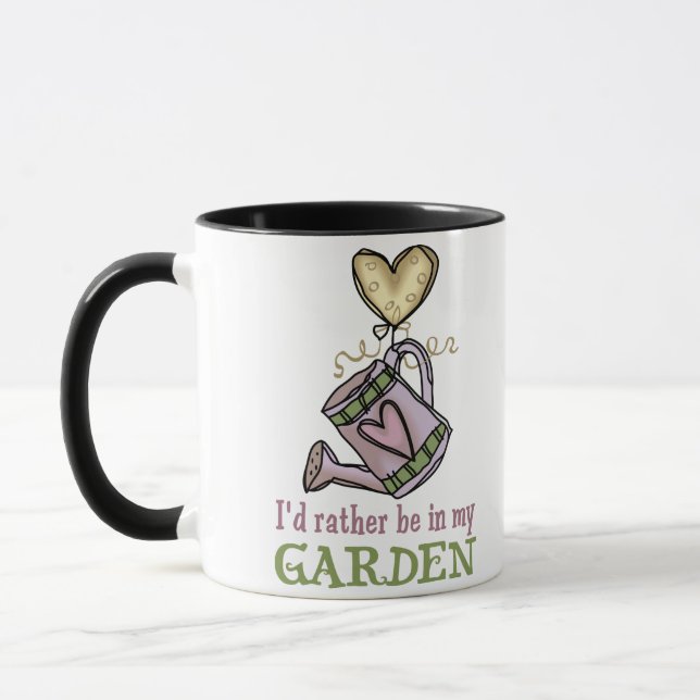 Mug Plutôt être dans mon jardin (Gauche)
