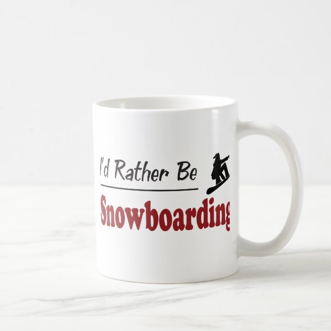 Mug Plutôt fasse du surf des neiges (Droite)