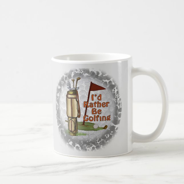 Mug Plutôt jouer au golf (Droite)