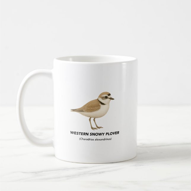 Mug Pluvier siffleur occidental - Oiseaux de Californi (Gauche)