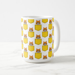 Mug Pocket Pet Cat Motif