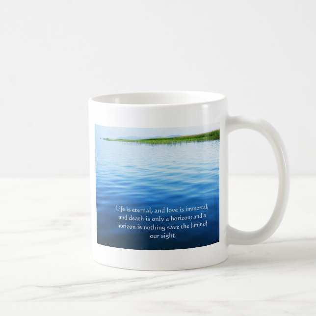 Mug Poème au sujet de la mort - citation s'affligeante (Droite)