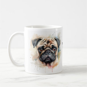 Mug Poème d'art Carlin aquarelle