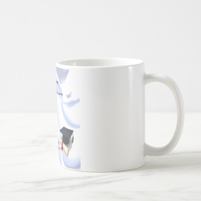 Mug Poème de filleul - conception d'obtention du (Droite)