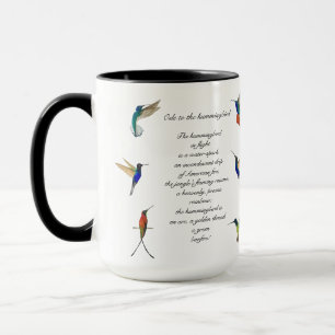 Mug Poème de Pablo Neruda Hummingbird