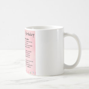 Mug Poème de petite fille - 21ème anniversaire