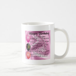 Mug Poème de petite-fille - conception de joyeux