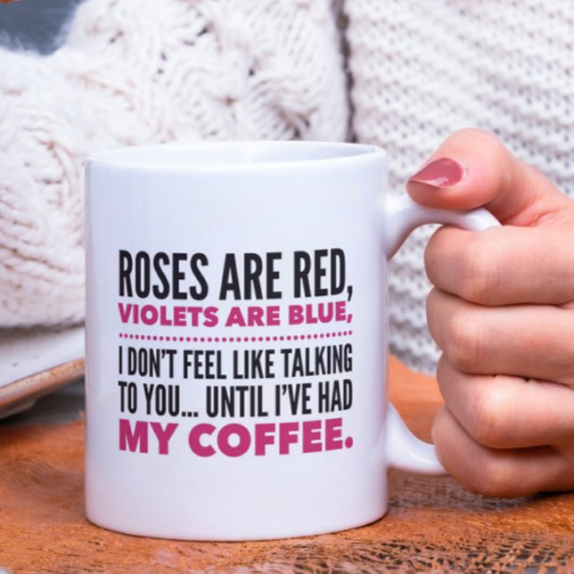 Mug Poème drôle, les roses sont rouges, violets bleus (Créateur téléchargé)