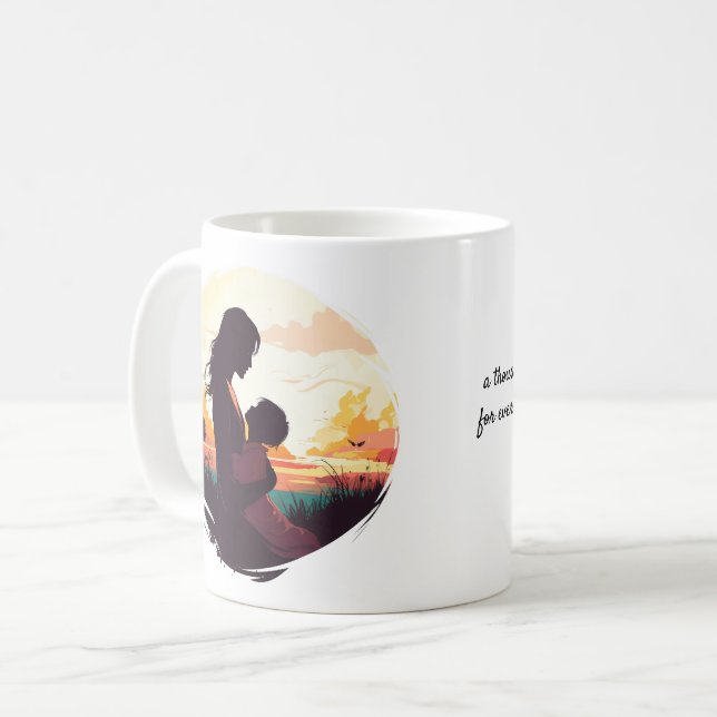 Mug Poème simple pour l'amour de la mère (Devant gauche)