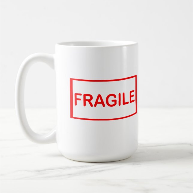 Mug Poignée fragile avec soin (Gauche)