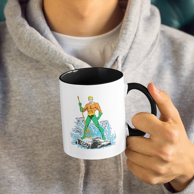 Mug Poignées Aquaman avec Pitchfork (Créateur téléchargé)