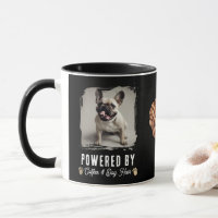 Poils de chien et café Photo drôle de selfie d'ani