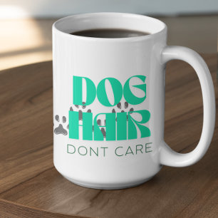 Mug Poils de chien personnalisables On s'en fiche