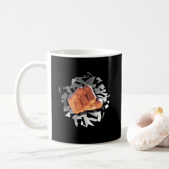 Mug Poing À Travers ! (Avec donut)