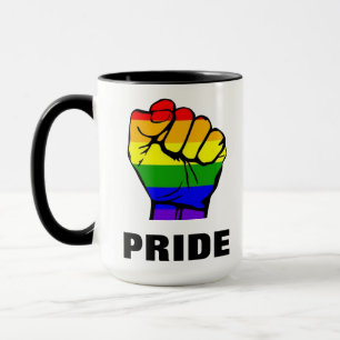 Mug Poing de la Fierté Arc-en-Ciel