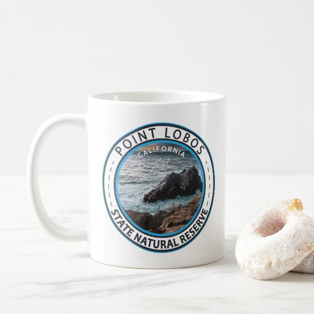 Mug Point Lobos State Natural Reserve California Badge (Avec donut)