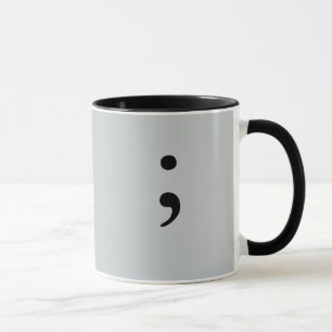 Mug Point-virgule (gris)