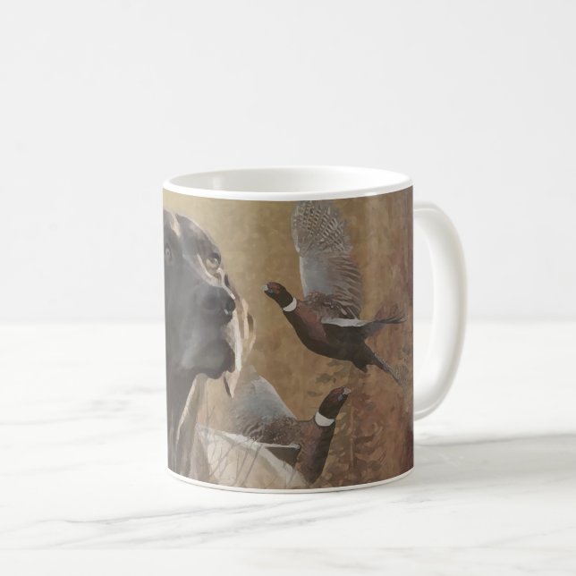 Mug Pointeur allemand à courte portée, bandes Deutsch  (Devant droit)