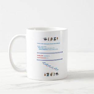 Mug Points 1, points 2 de pratique de pratique